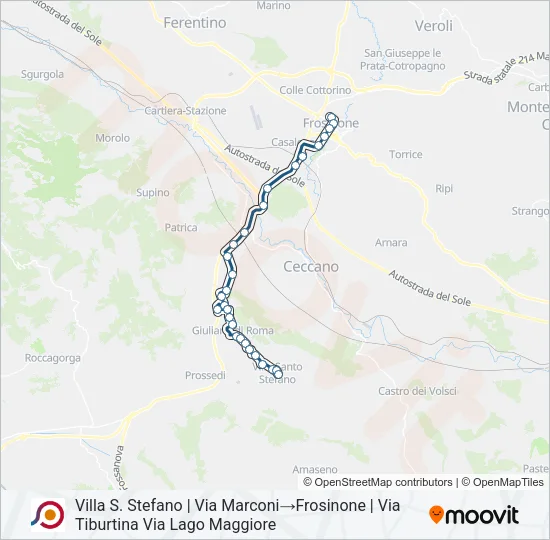 COTRAL Bus Line Map