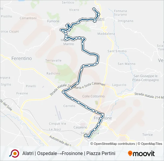 COTRAL Bus Line Map