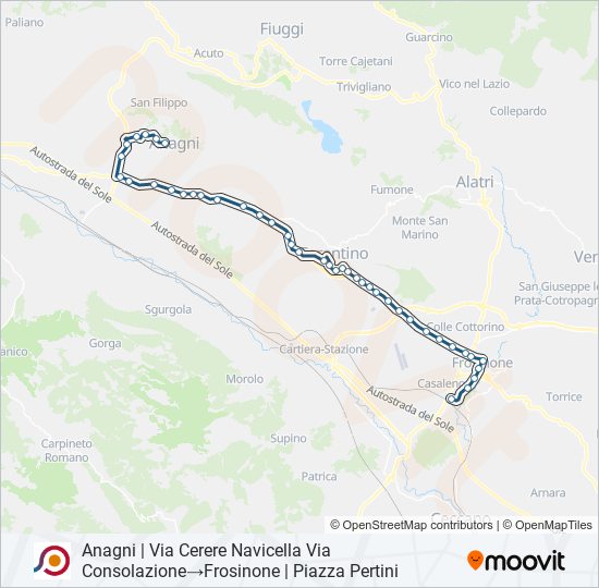 COTRAL bus Line Map