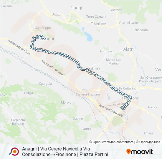 COTRAL Bus Line Map