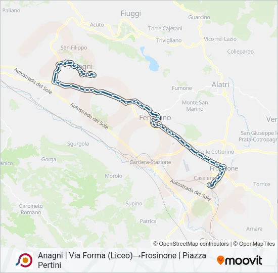 COTRAL Bus Line Map