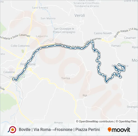 COTRAL Bus Line Map