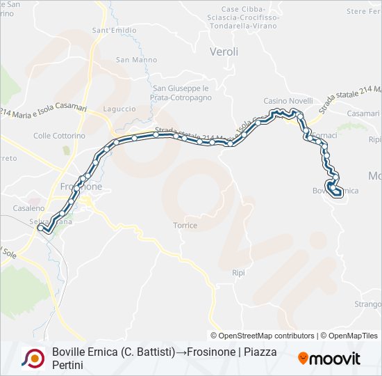 COTRAL bus Line Map