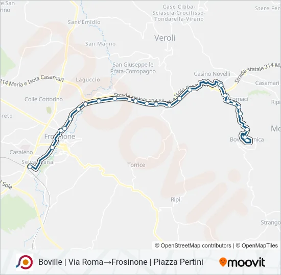 COTRAL Bus Line Map