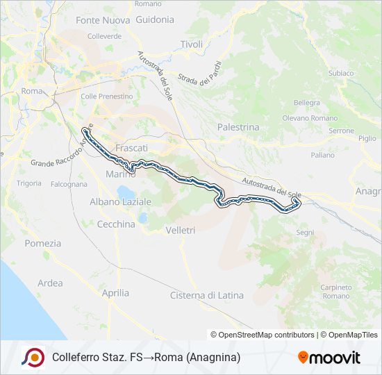 COTRAL bus Line Map