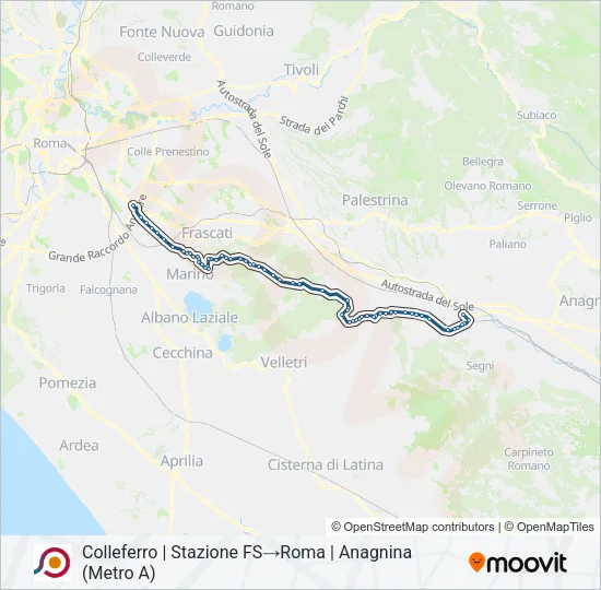 COTRAL Bus Line Map