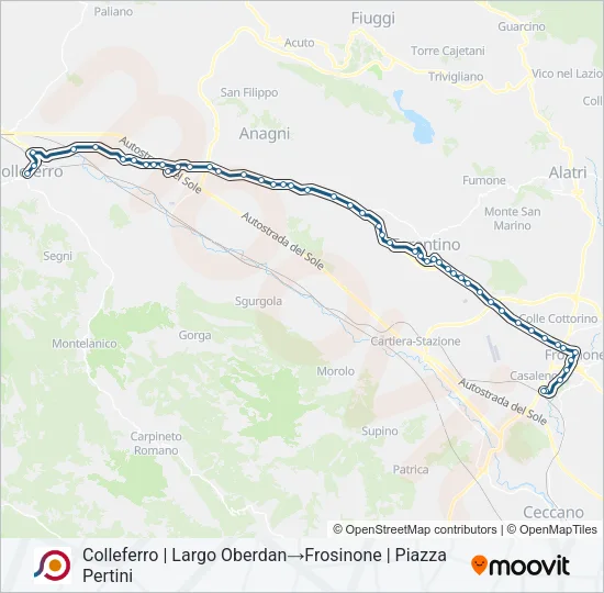 COTRAL Bus Line Map
