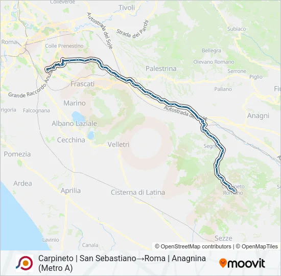 COTRAL Bus Line Map