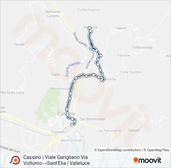 COTRAL Bus Line Map