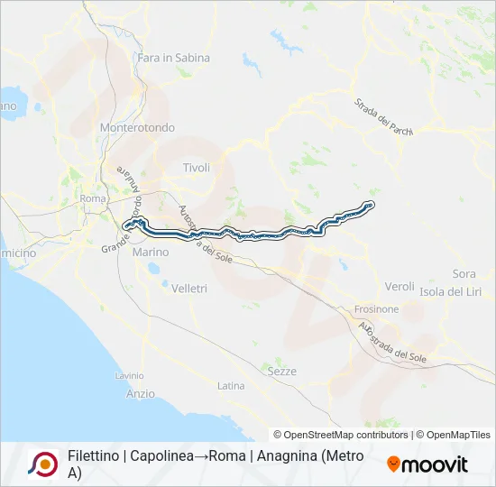 COTRAL Bus Line Map