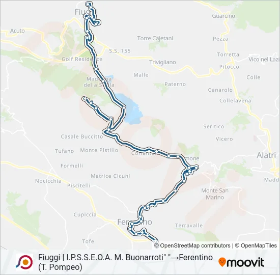 COTRAL Bus Line Map