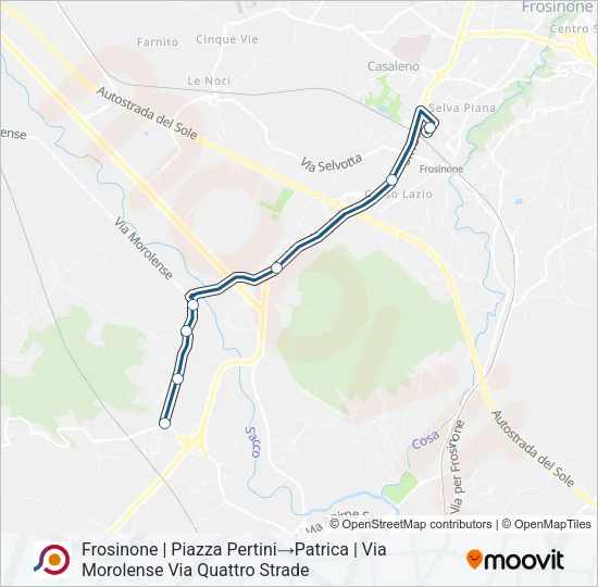 COTRAL Bus Line Map