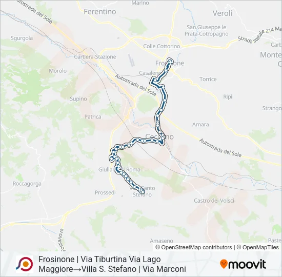 COTRAL Bus Line Map