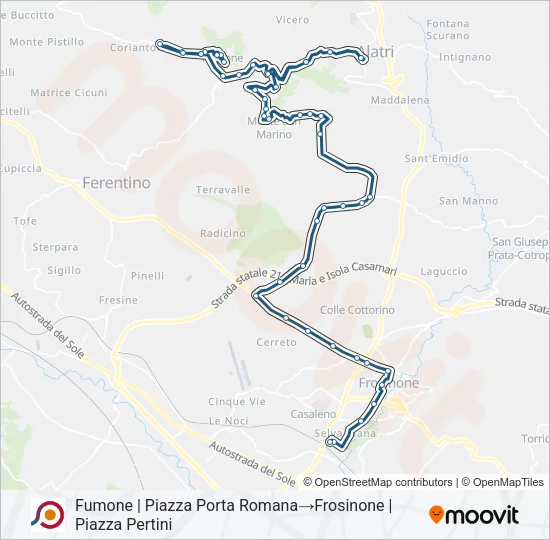COTRAL Bus Line Map