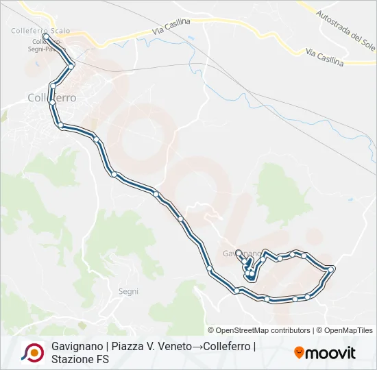 COTRAL Bus Line Map