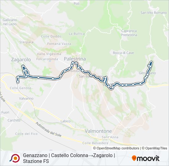 COTRAL bus Line Map