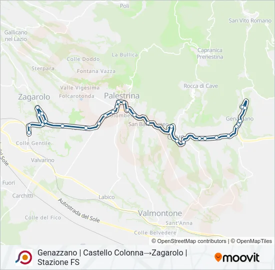 COTRAL Bus Line Map