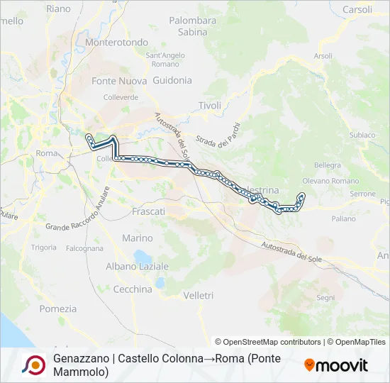 COTRAL Bus Line Map