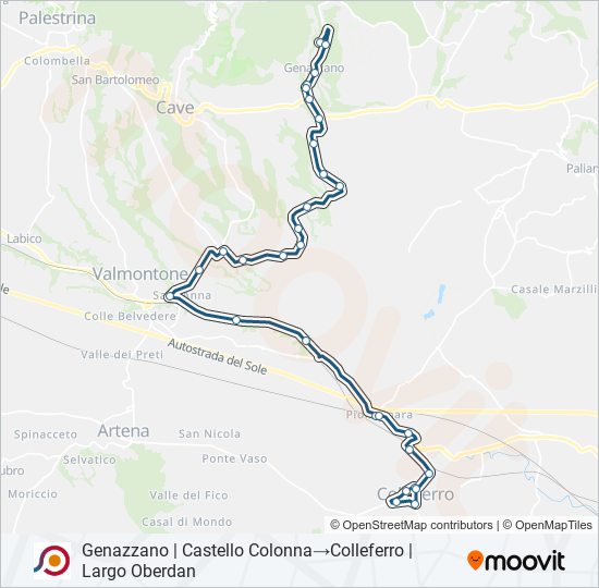 COTRAL bus Line Map