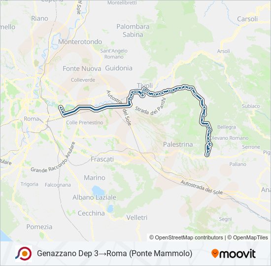 COTRAL bus Line Map