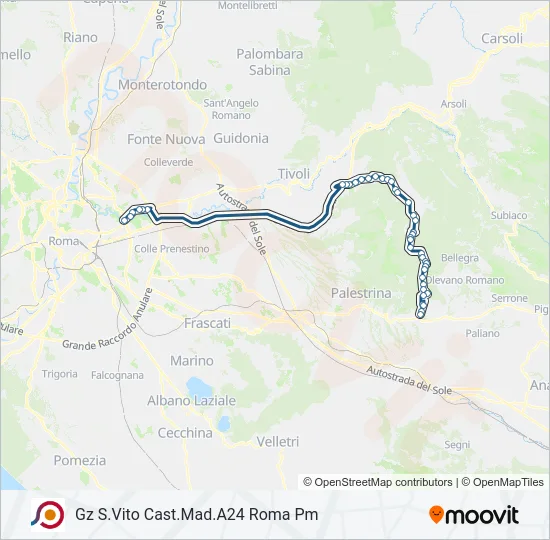 COTRAL Bus Line Map
