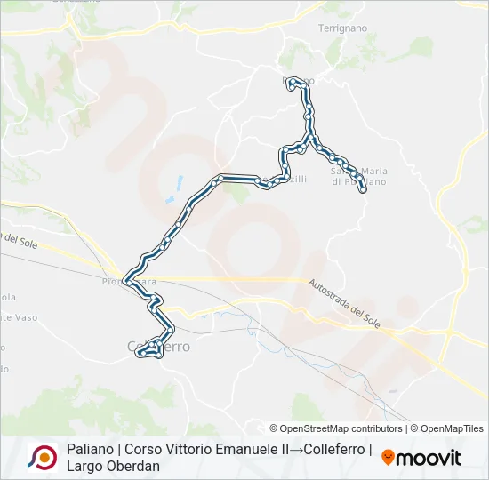 COTRAL Bus Line Map