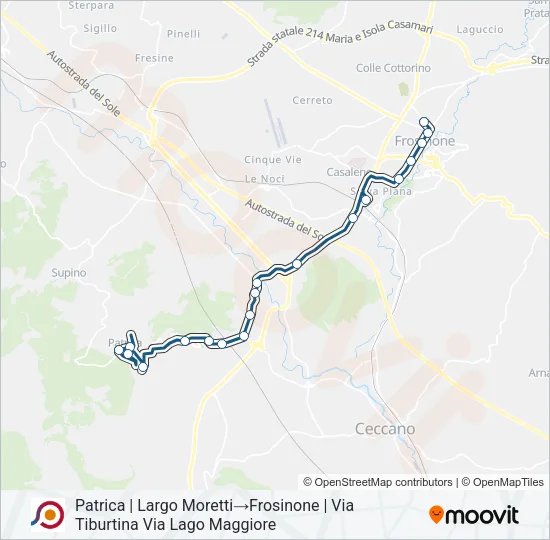COTRAL Bus Line Map