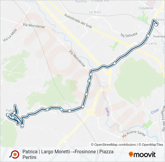 COTRAL Bus Line Map