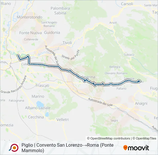 COTRAL Bus Line Map