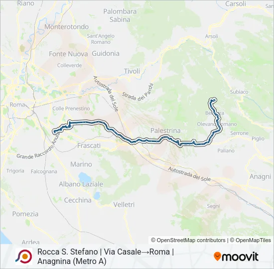COTRAL Bus Line Map