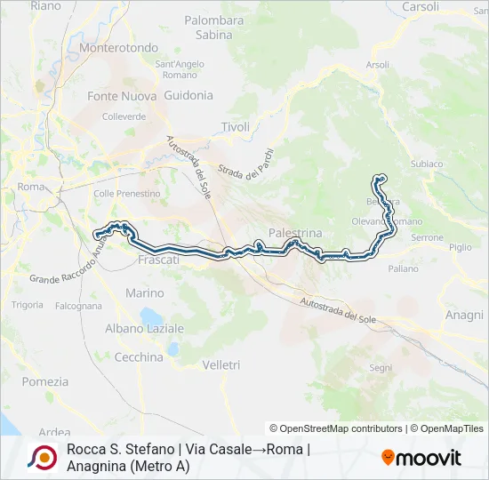 COTRAL Bus Line Map
