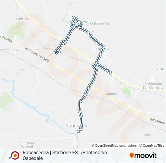 COTRAL Bus Line Map