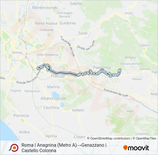 COTRAL Bus Line Map
