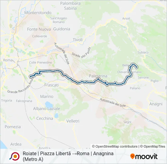 COTRAL Bus Line Map