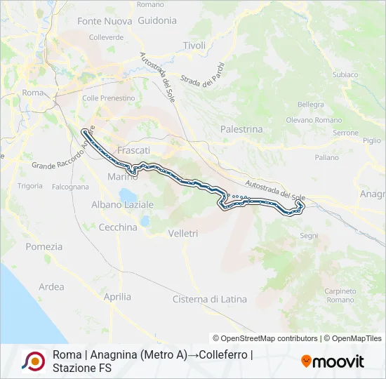 COTRAL Bus Line Map