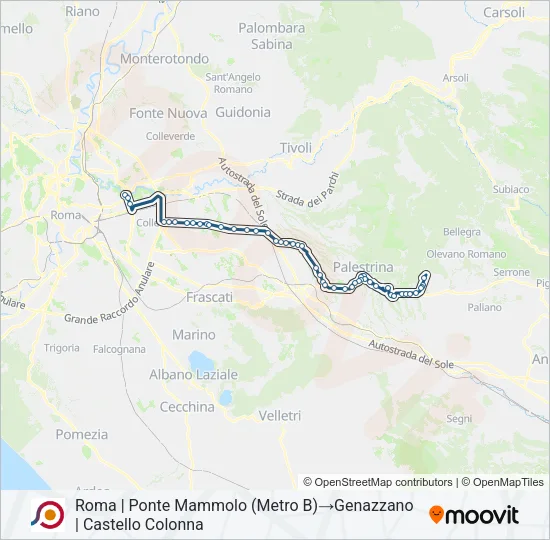 COTRAL Bus Line Map