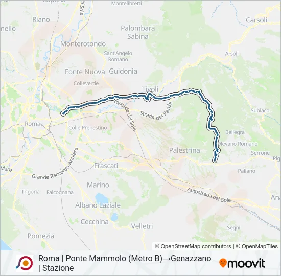 COTRAL Bus Line Map