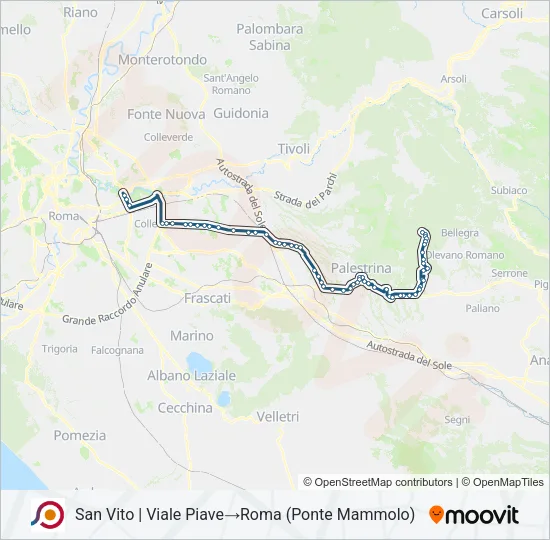 COTRAL Bus Line Map