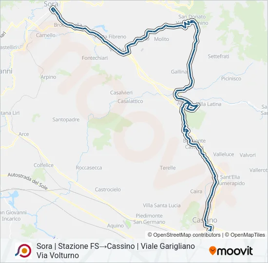 COTRAL Bus Line Map