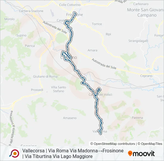 COTRAL Bus Line Map