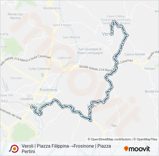 COTRAL Bus Line Map