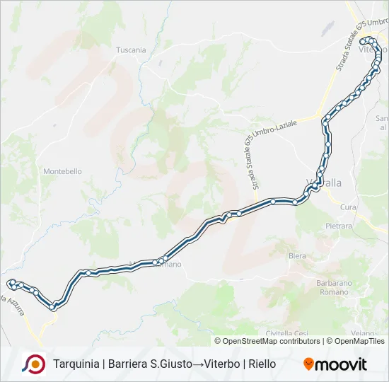 COTRAL Bus Line Map