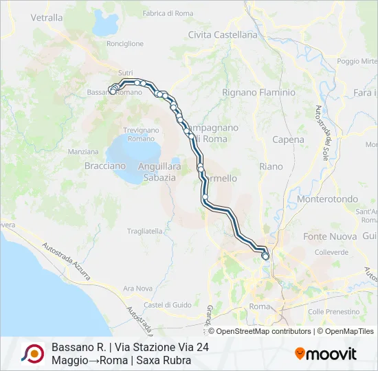 COTRAL Bus Line Map