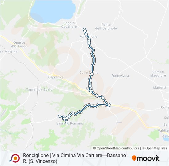 COTRAL bus Line Map