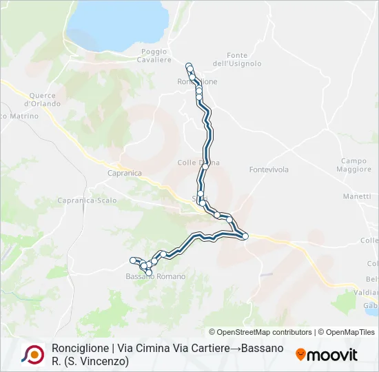 COTRAL Bus Line Map