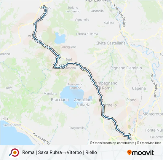 COTRAL Bus Line Map