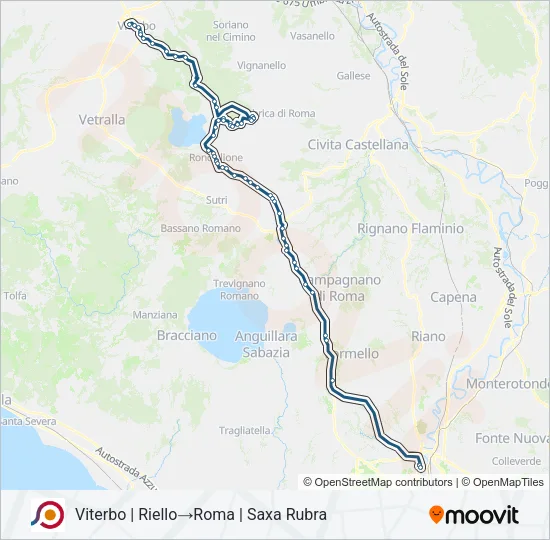 COTRAL Bus Line Map