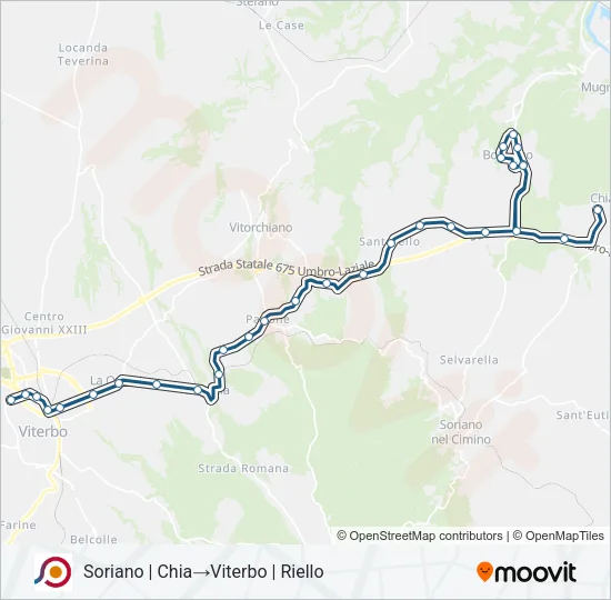 COTRAL Bus Line Map