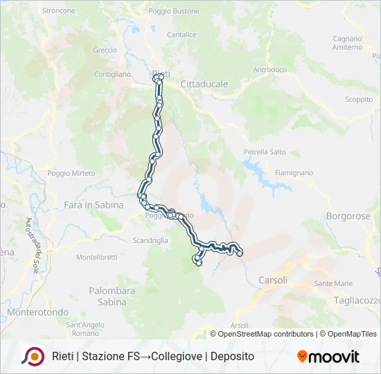 COTRAL Bus Line Map