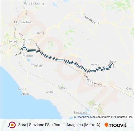 COTRAL Bus Line Map